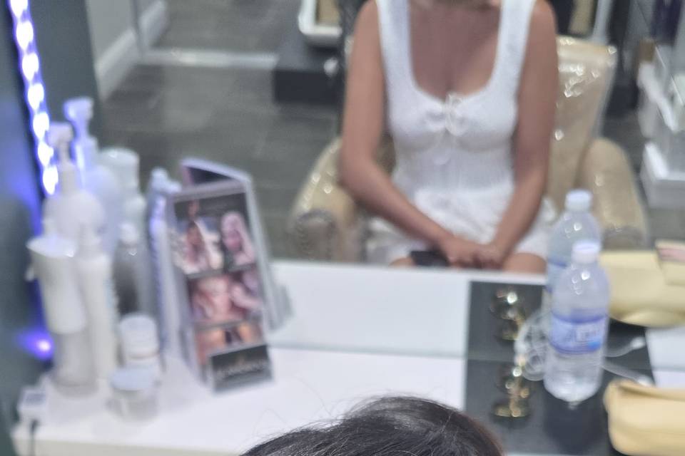 Bridesmaids hair updo