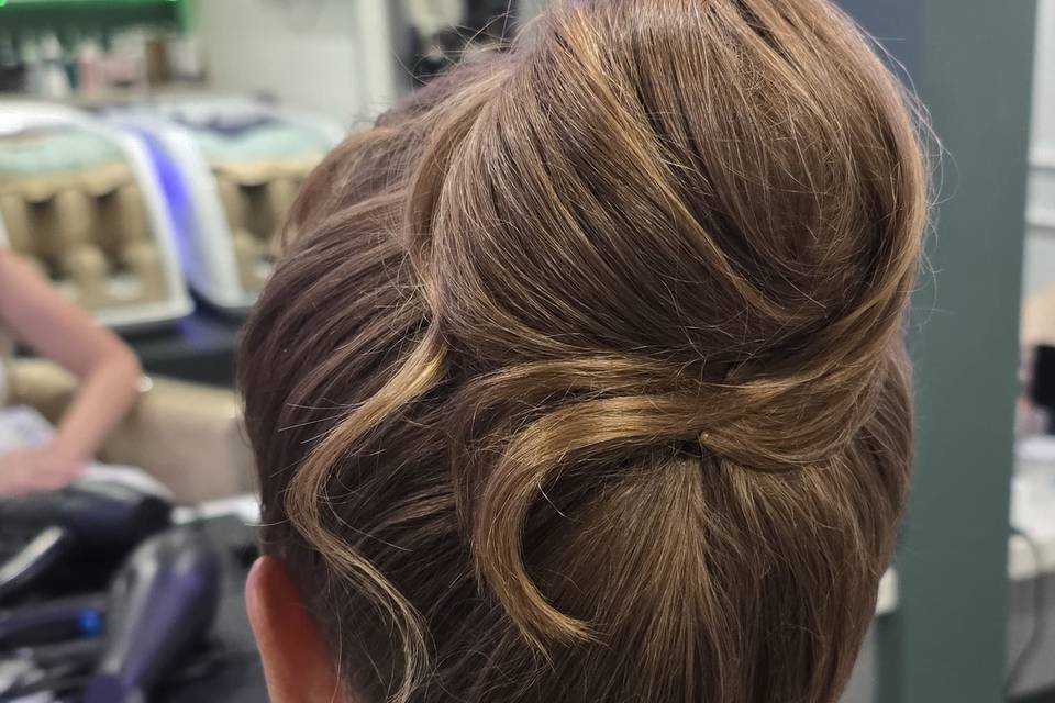 Bridesmaids hair updo