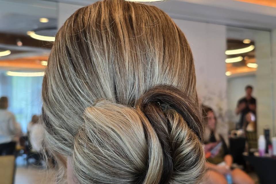 Bridesmaids hair updo