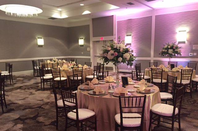 Grand ballroom with chiavari chairs