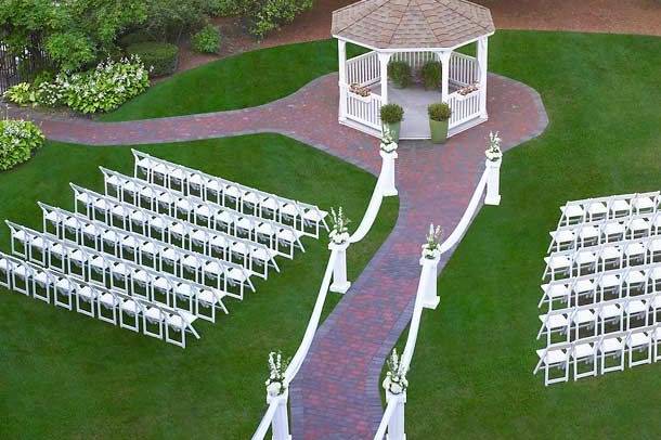 Outdoor ceremony space