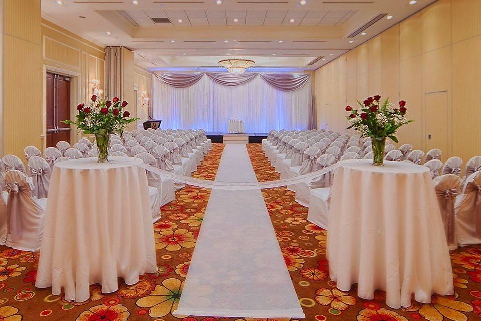 Wedding ceremony area