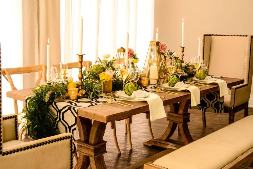 Tuscan Table & Victoria Chairs