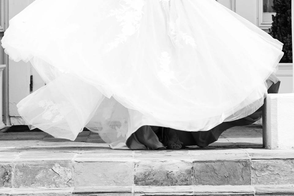 Bride in gown