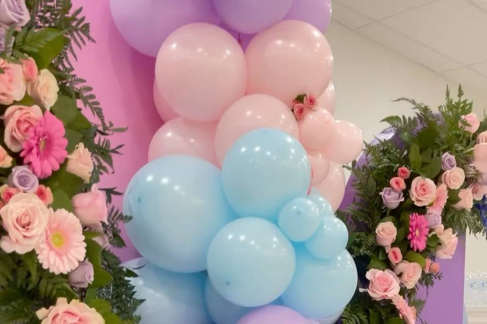 Blooms and balloons