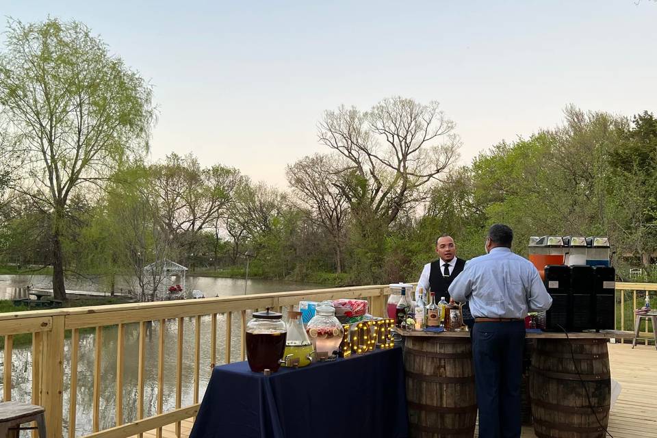 Bar Set up on Deck