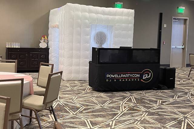 Photo booth and DJ setup