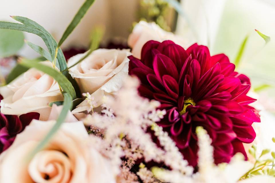 Wedding bouquet closeup