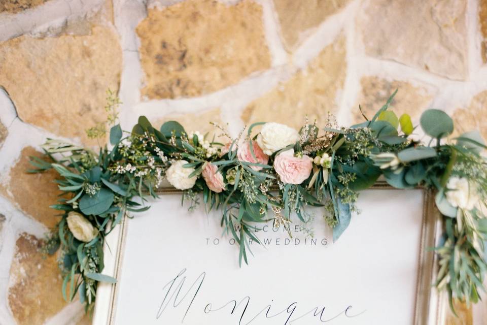 Welcome Sign Florals