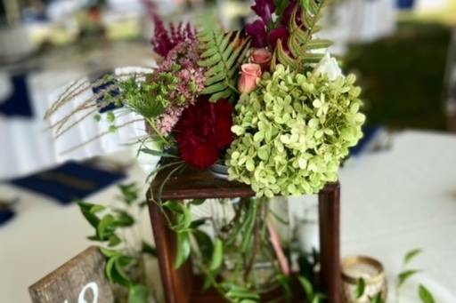 Farm Wedding Centerpieces