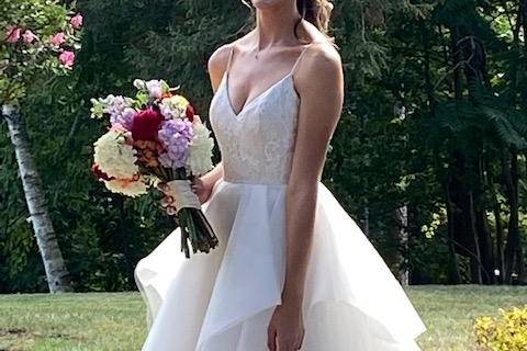 Gorgeous Bride at Strong  Mans