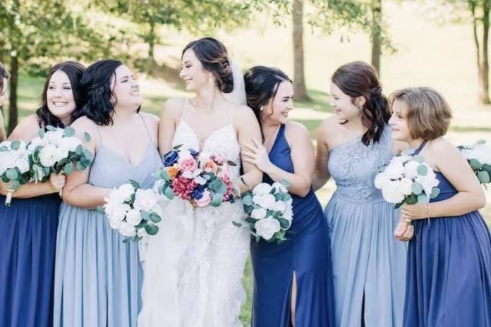 Beautiful bridal party