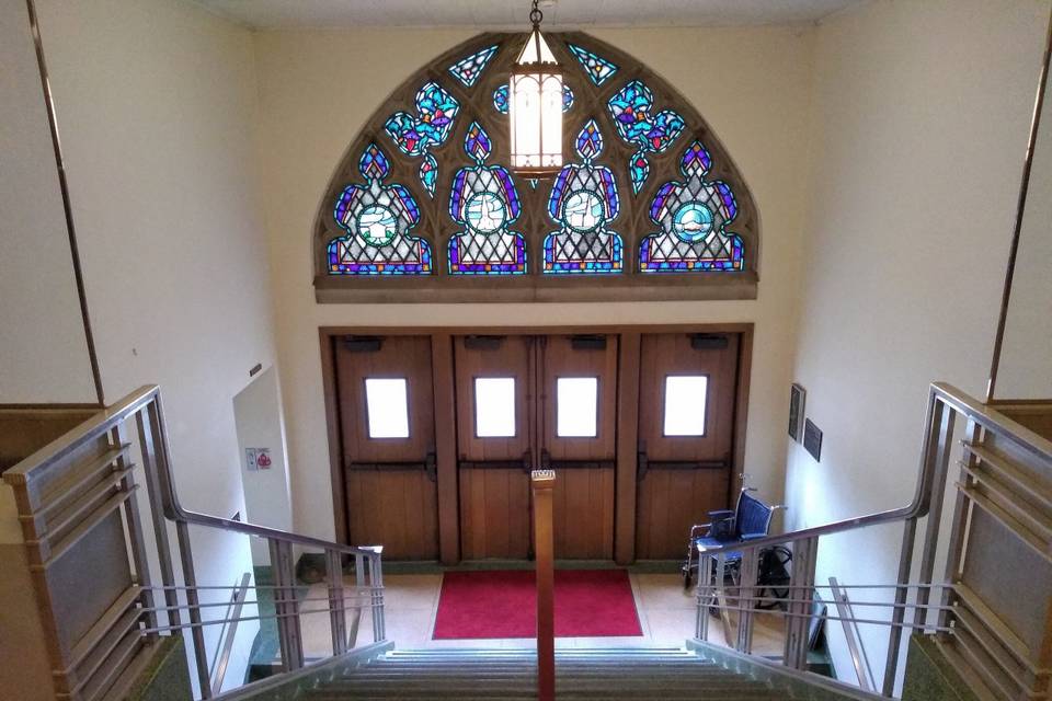 Interior of Sanctuary entrance
