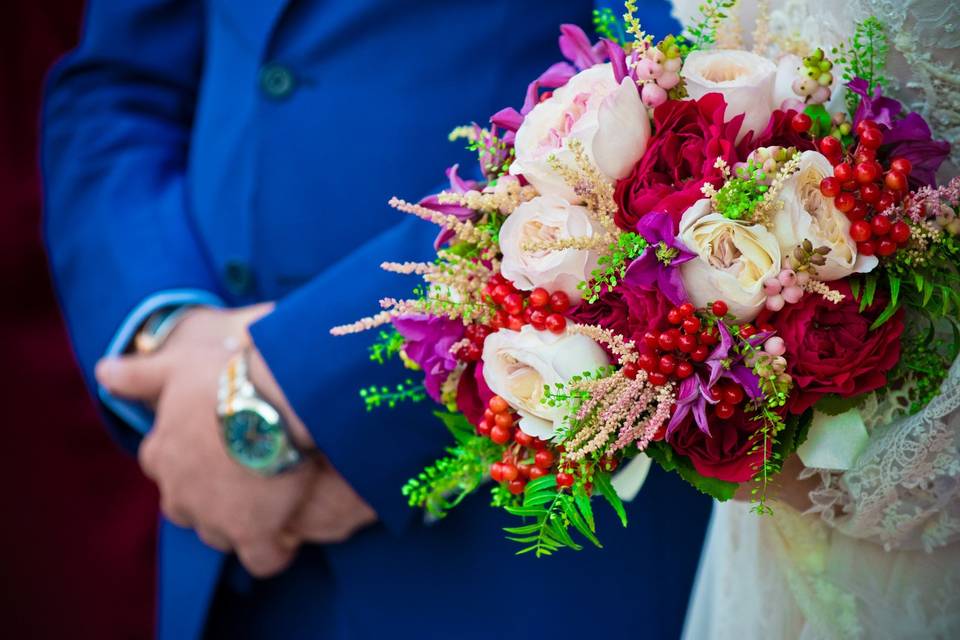 The weding bouquet