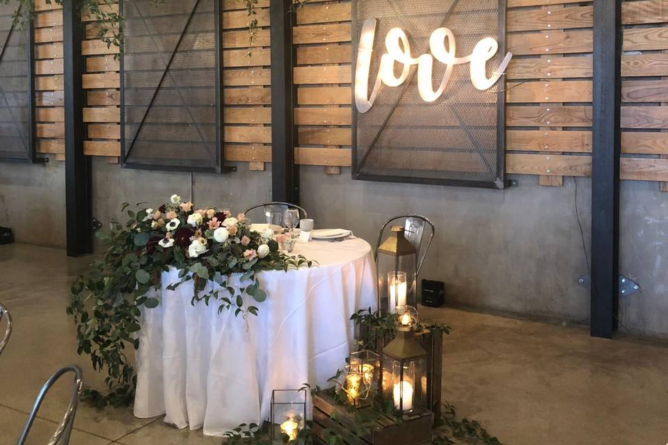 Sweetheart Table