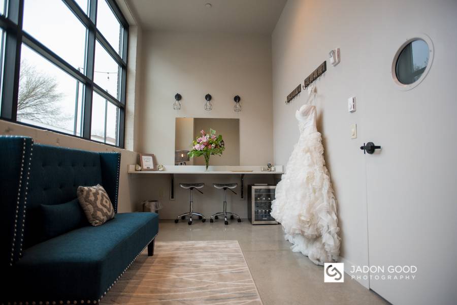 Light and airy bridal suite