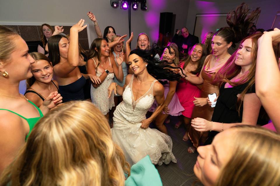 Dancing with bride