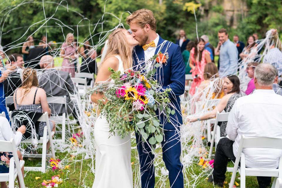 Kiss after ceremony