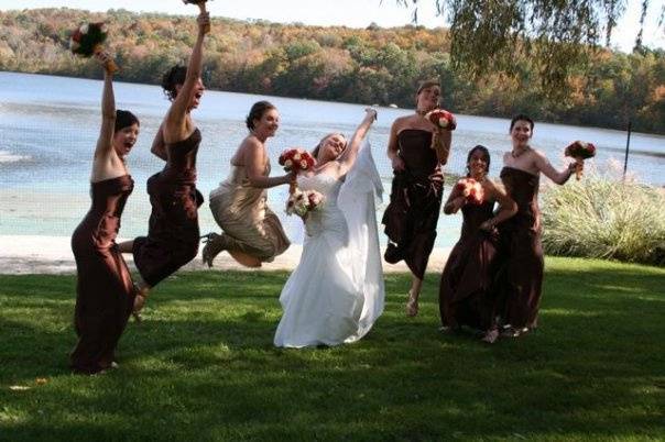 Bride with Her Bridesmaids