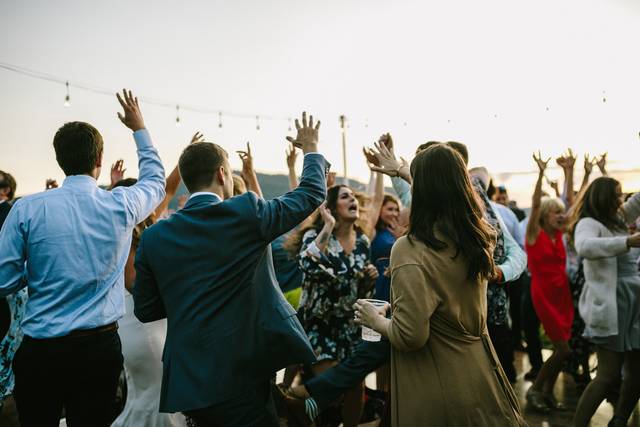 Dancing next to Whitefish Lake