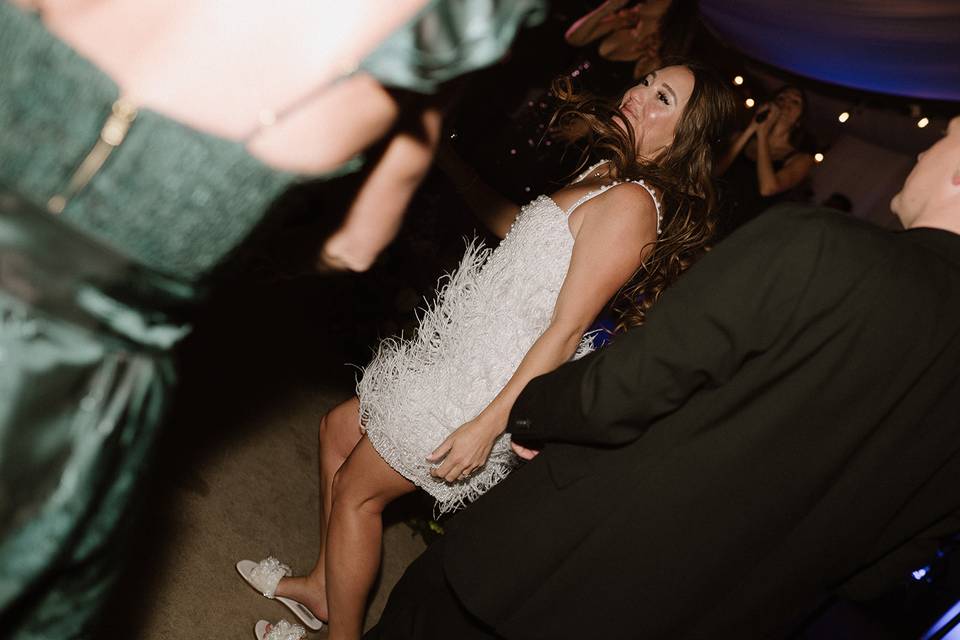 Smiles on the dance floor