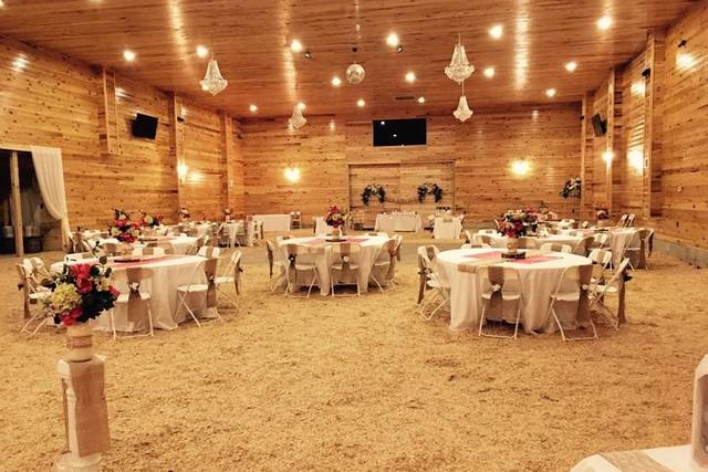 Wedding reception setup