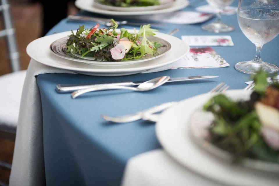 Plated salad