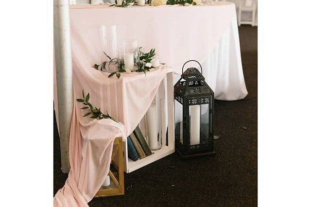 Bride & groom table