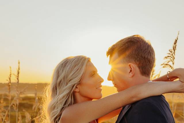 Golden hour wedding