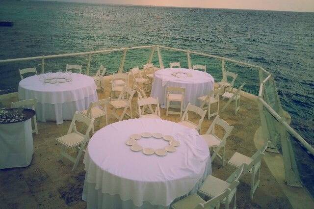 Cozumel palace sunset reception venue