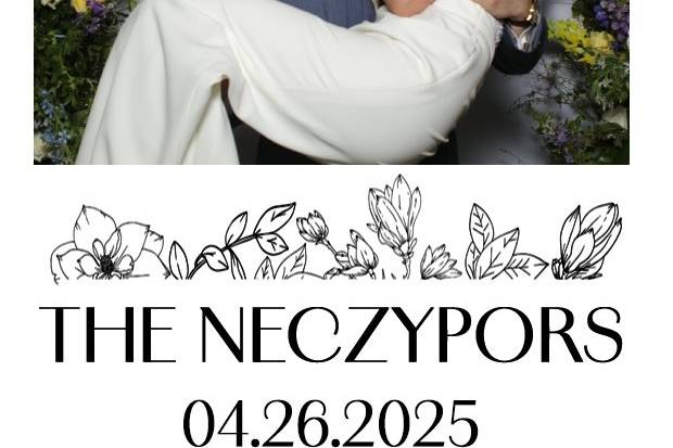 Personalized wedding print