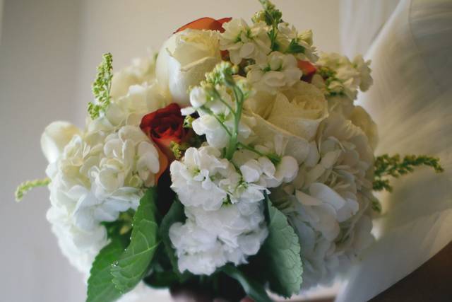 Bride holding her bouquet