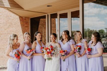 Lavender and coral