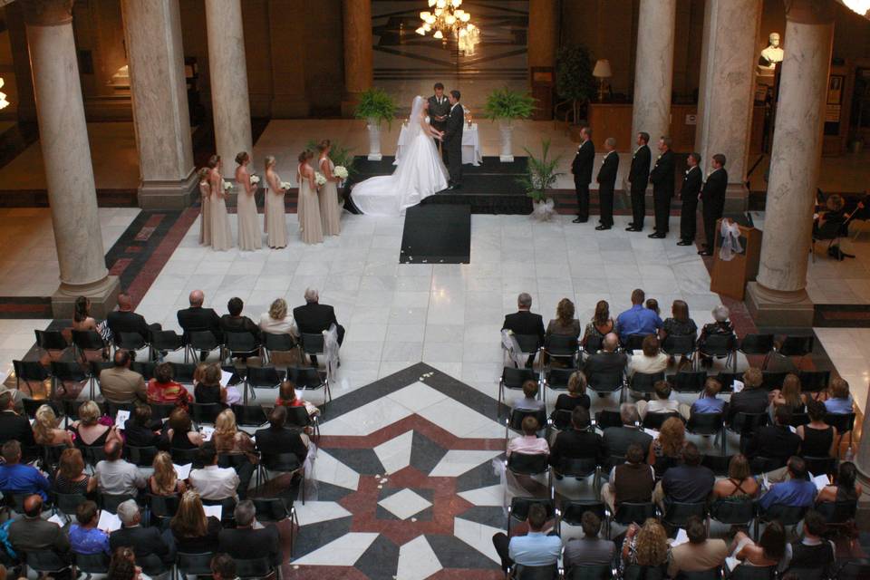 Over view of the ceremony