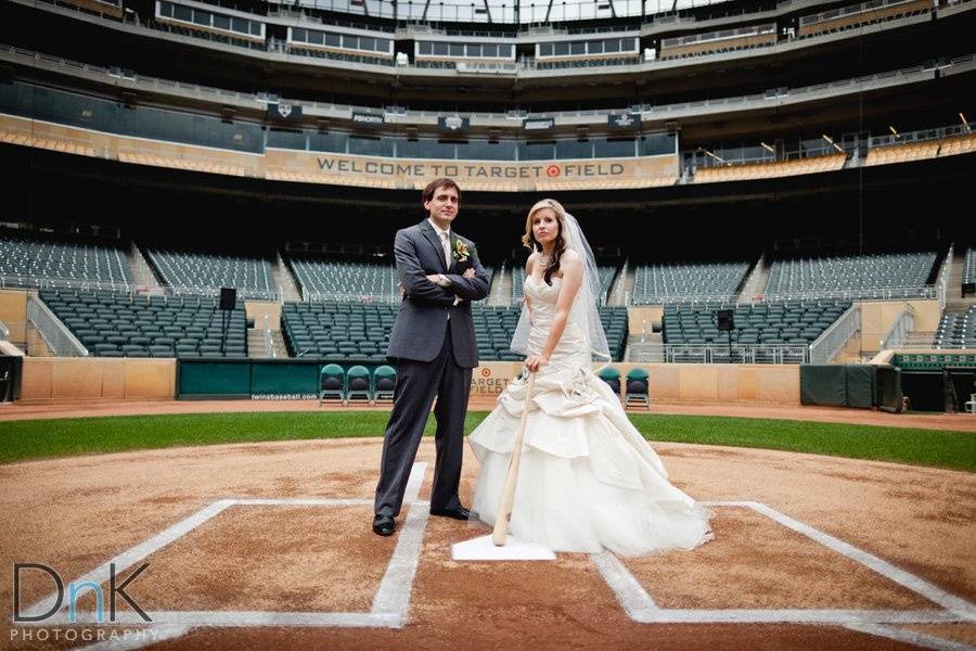 Wedded bliss on the field