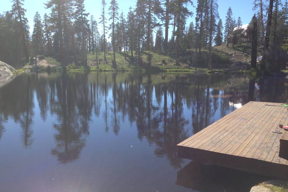 Lake and front deck