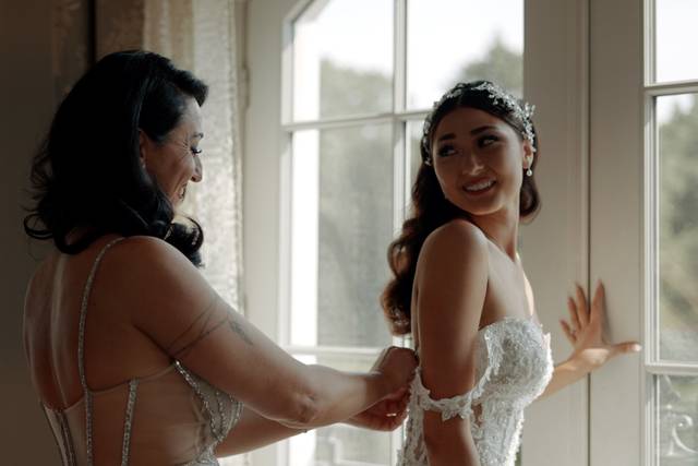 Mom and bride