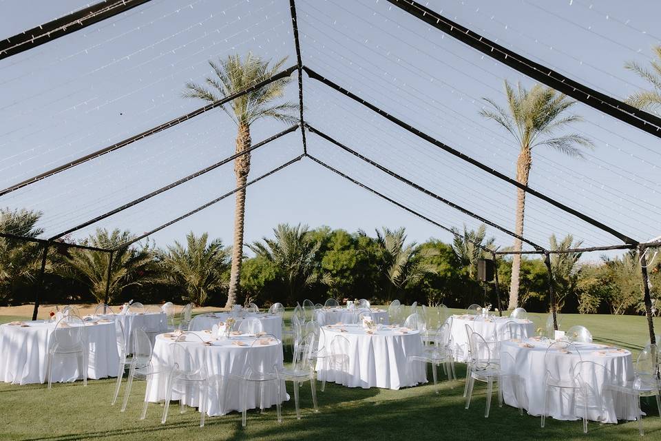 Tented reception