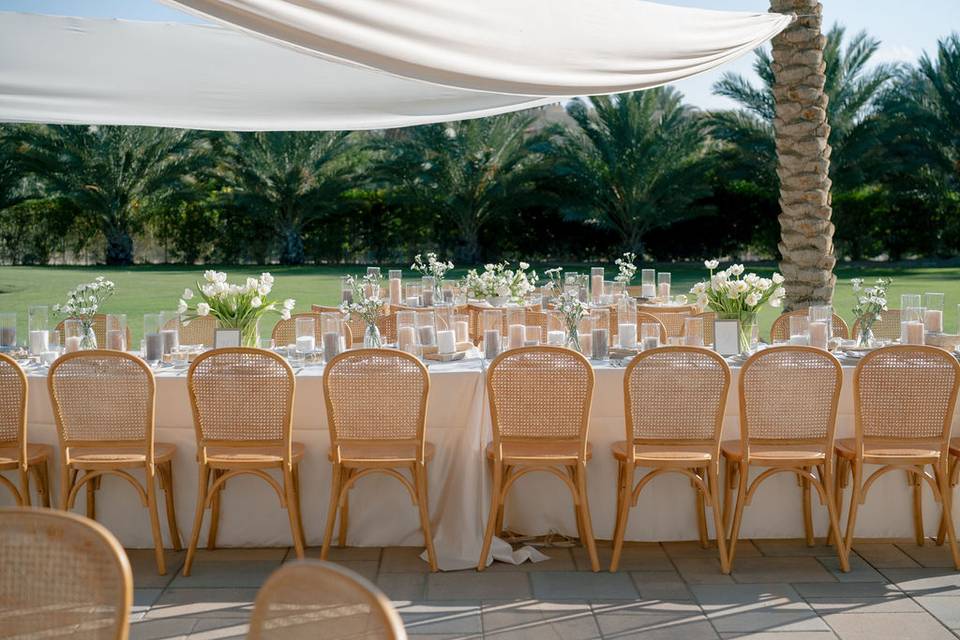 Outdoor reception space