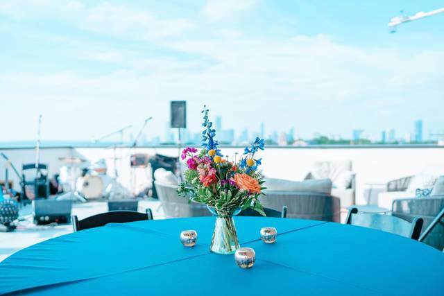 Rooftop Terrace table setup