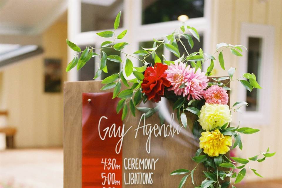 Wedding Signage | Gay Agenda