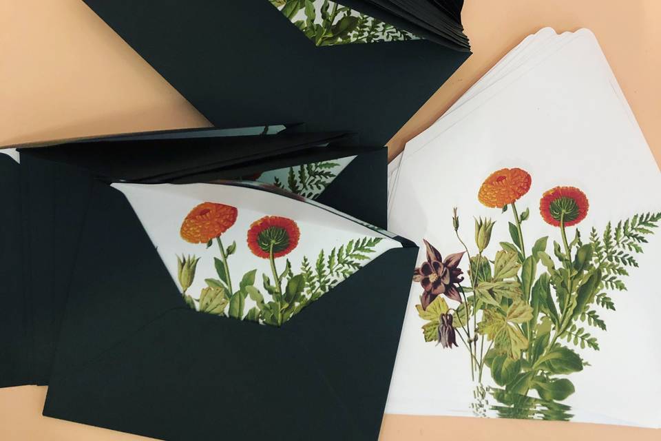 Botanical Envelope Liners