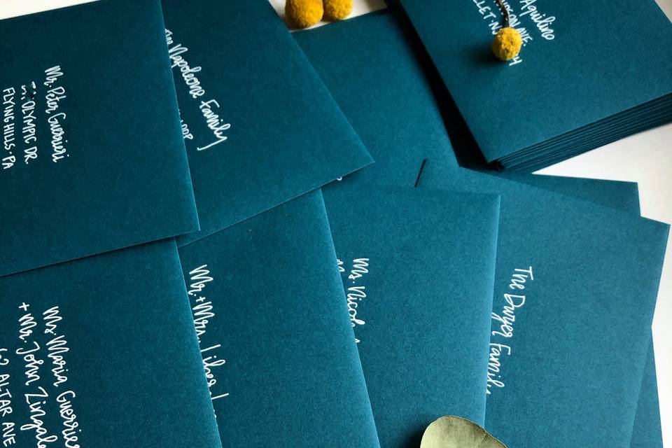 Turquoise Envelopes