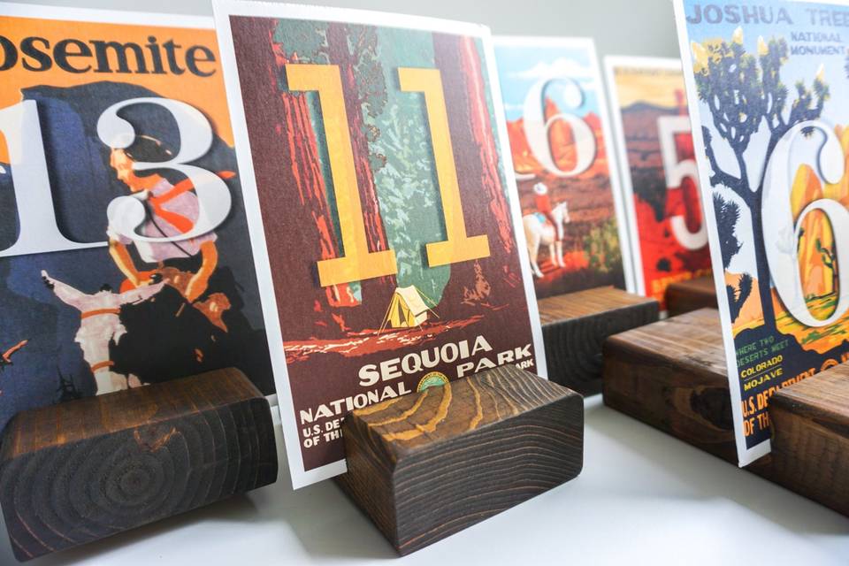 Adventure table numbers