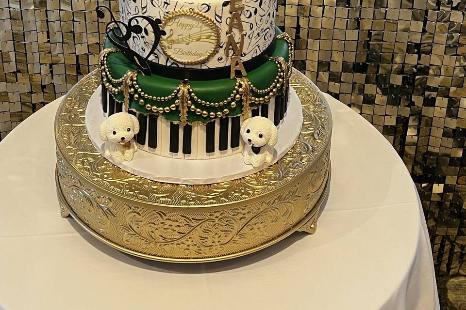 Music graduation cake
