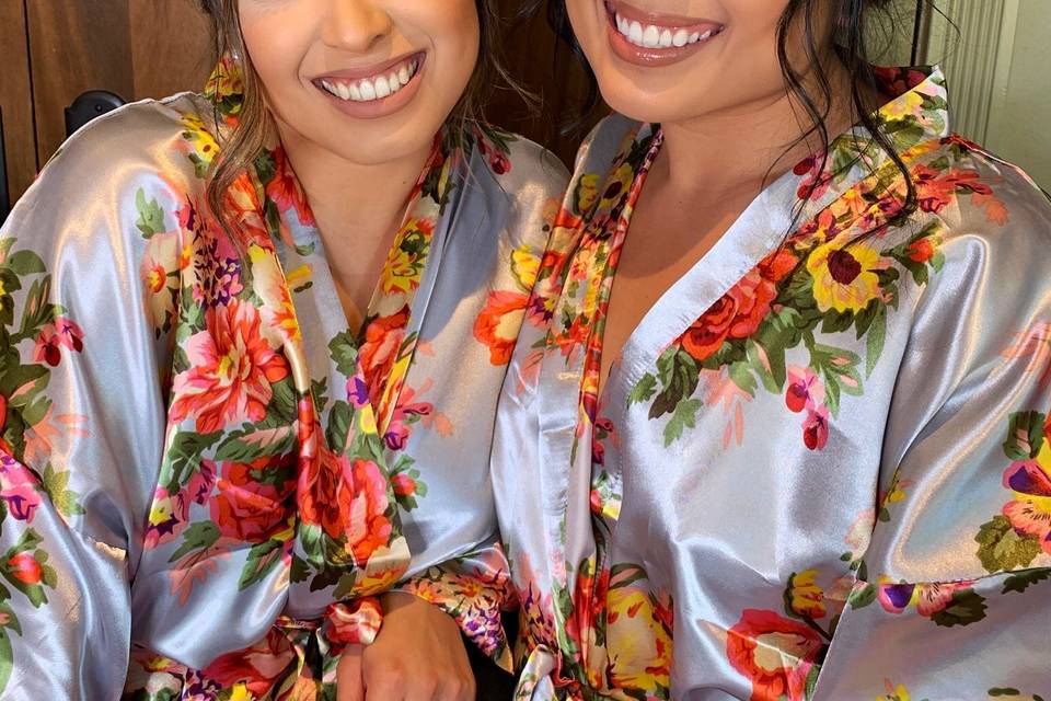Bridesmaids with natural glam