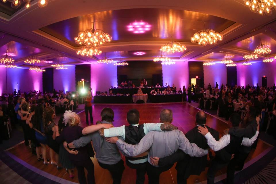 Dance floor w/ Uplighting