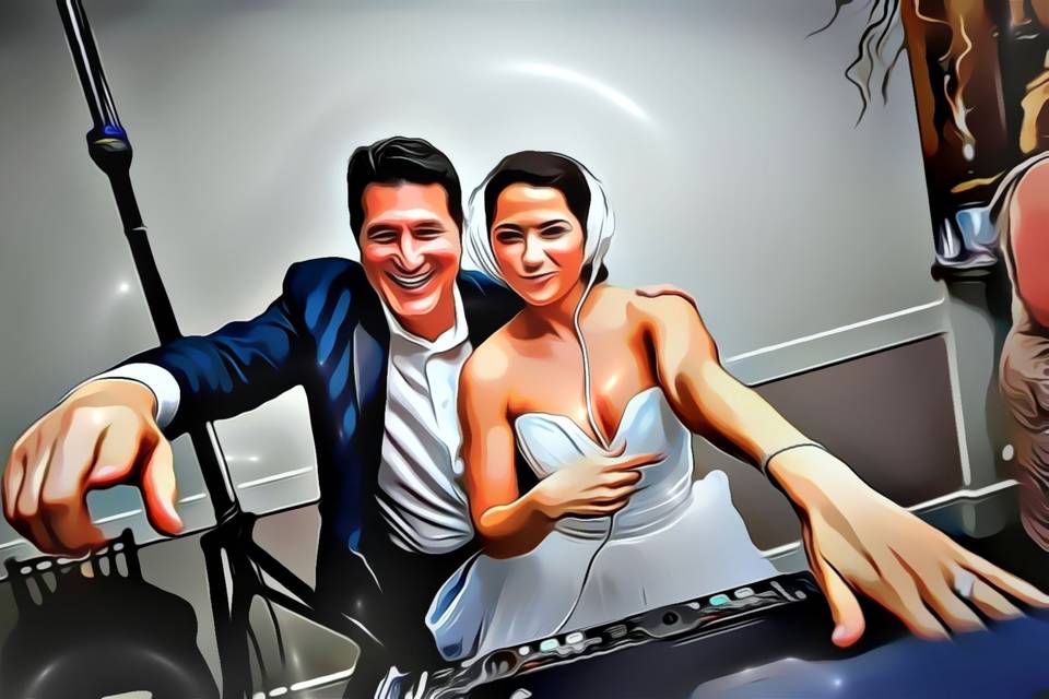 DJ Steve w/ bride