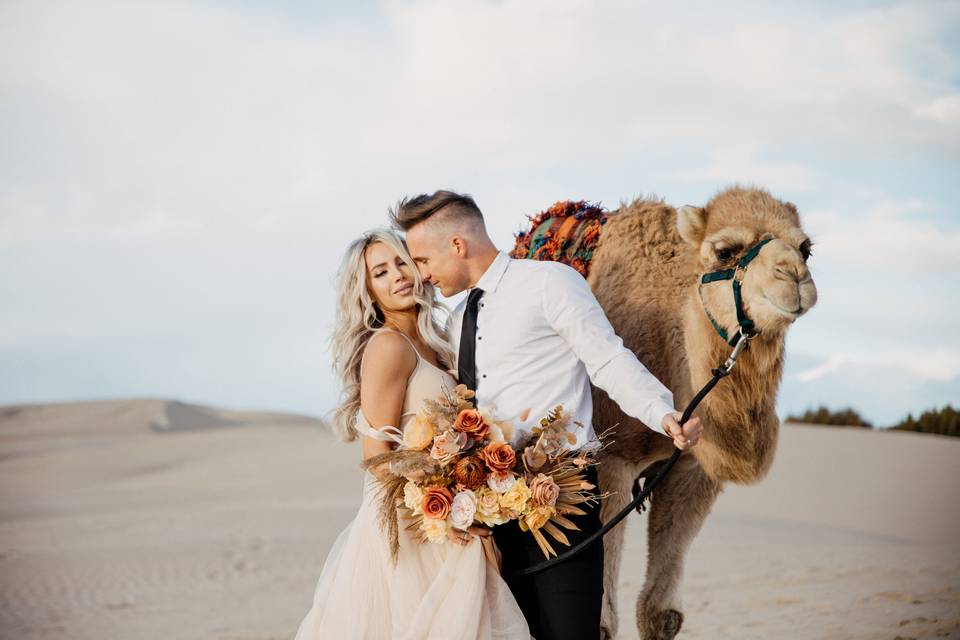 Sand Dunes Wedding in Utah.