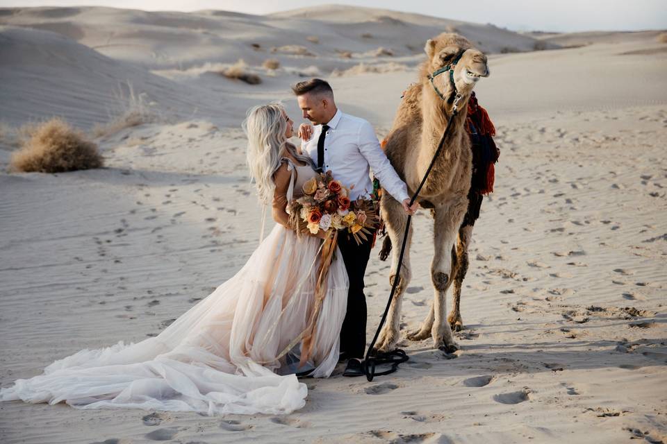 A sand dunes elopement.